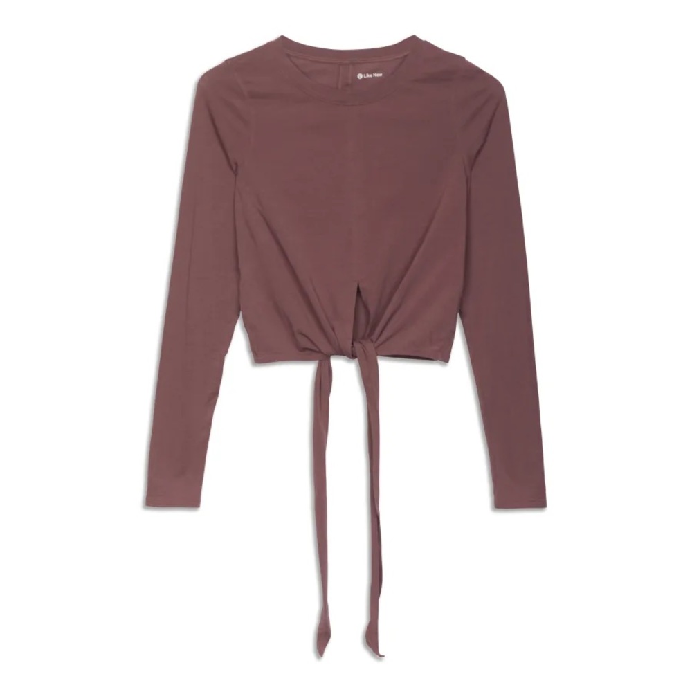 Lululemon women’s tie long sleeve athletic top